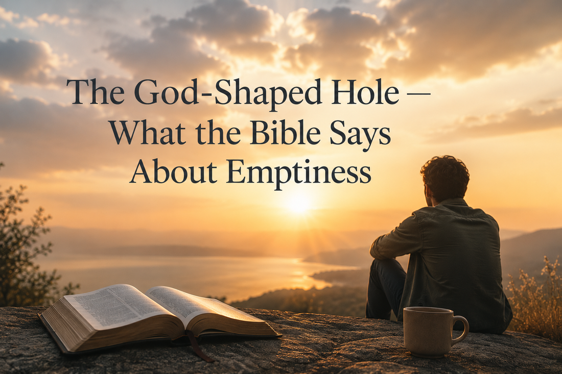 Open Bible with light — what the Bible says about the God-shaped hole and emotional emptiness