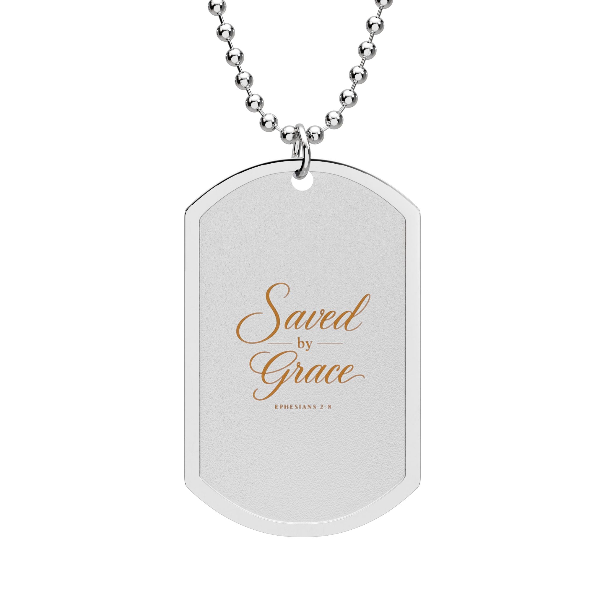 Faith Themed Dog Tag with Chain