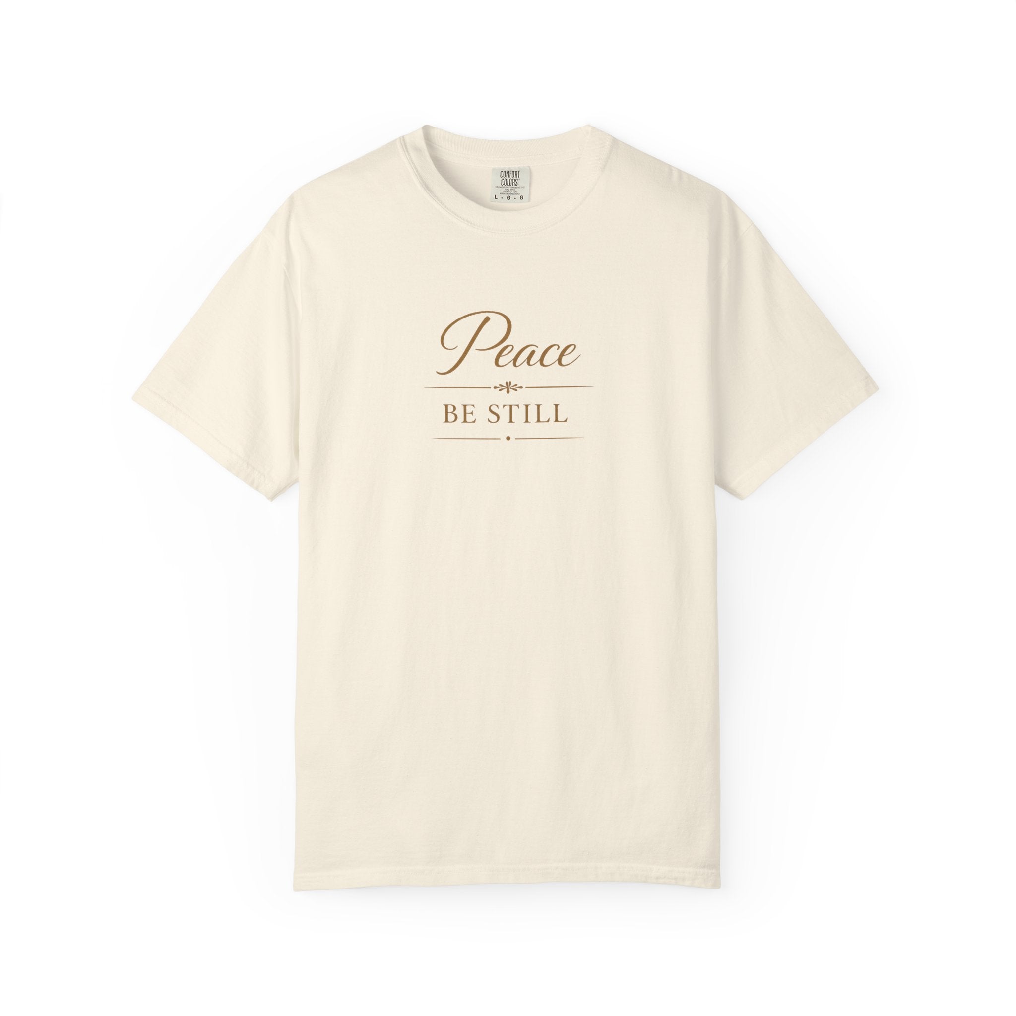 Peace Be Still T-Shirt – Inspirational Minimal Faith Tee