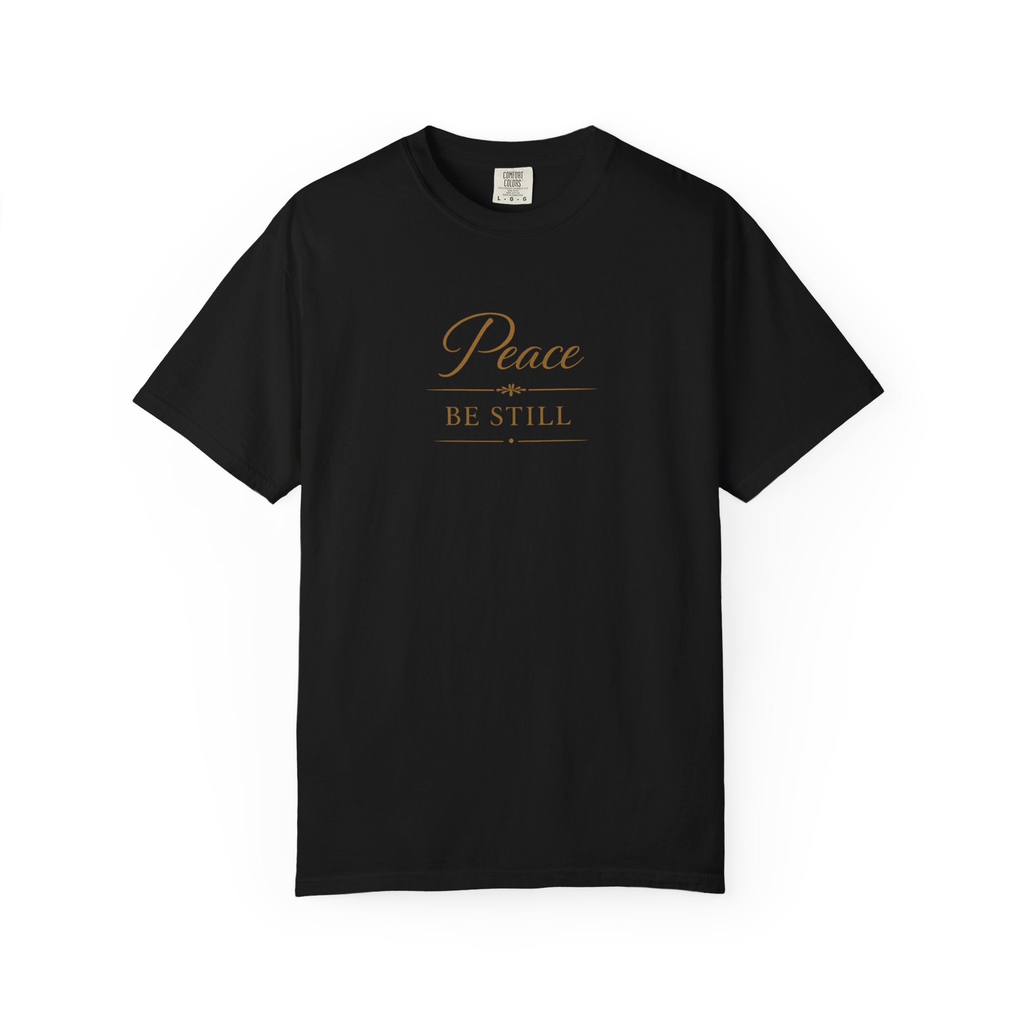 Peace Be Still T-Shirt – Inspirational Minimal Faith Tee