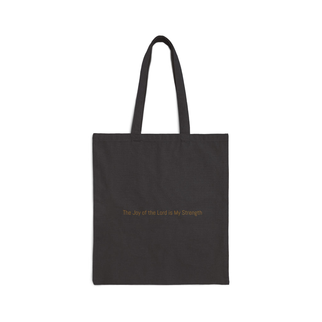 Cotton Tote Bag — "Rejoice Always" Inspirational Scripture Canvas Tote