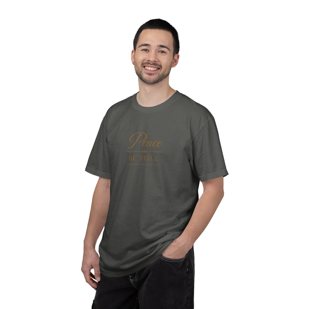 Peace Be Still T-Shirt – Inspirational Minimal Faith Tee