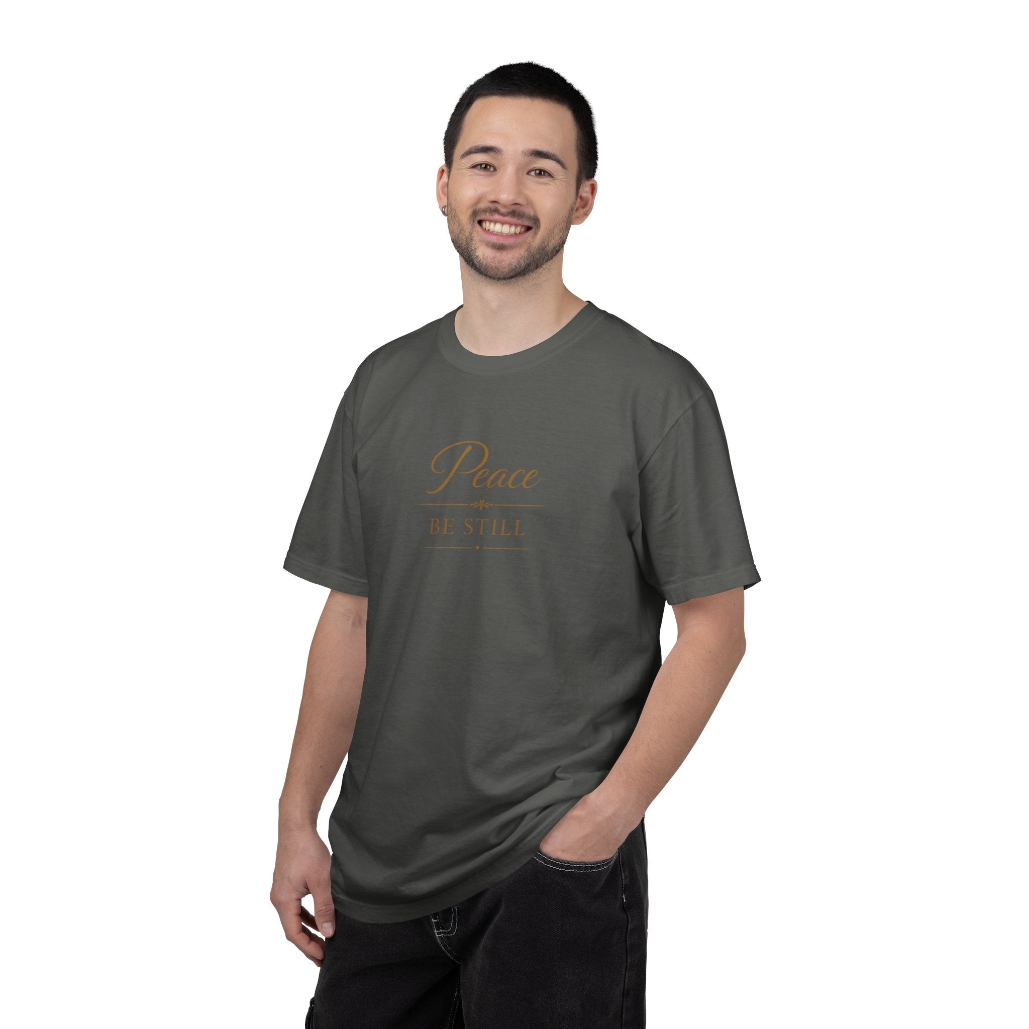 Peace Be Still T-Shirt – Inspirational Minimal Faith Tee