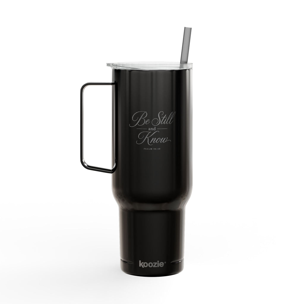 Be Still and Know 40oz Insulated Tumbler with Lid (Engraved)