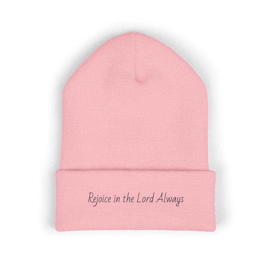 Rejoice in the Lord Always - Classic Cuffed Beanie (Embroidery)