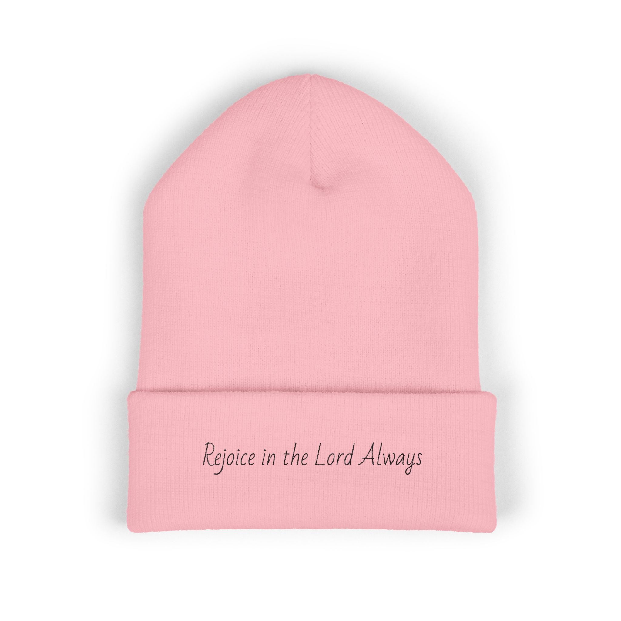 Rejoice in the Lord Always - Classic Cuffed Beanie (Embroidery)