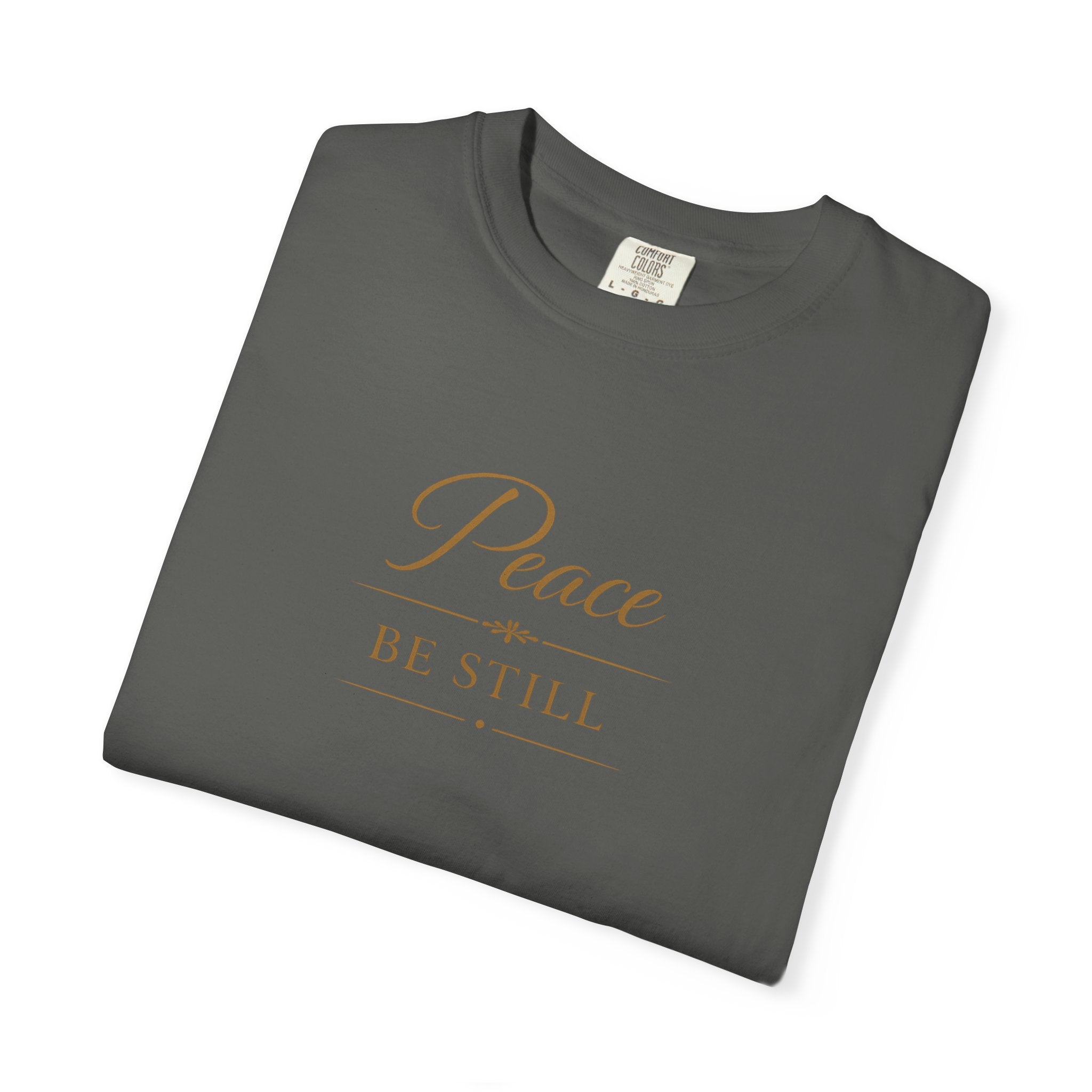 Peace Be Still T-Shirt – Inspirational Minimal Faith Tee