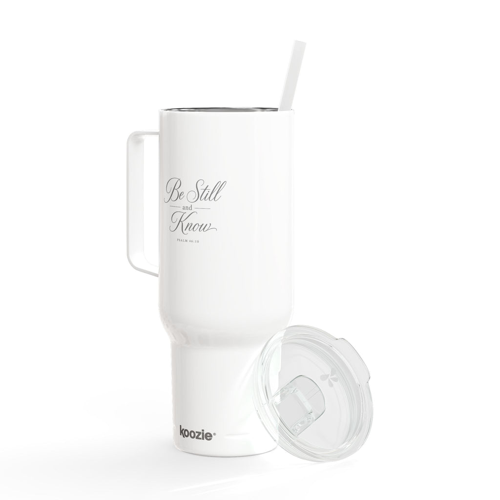 Be Still and Know 40oz Insulated Tumbler with Lid (Engraved)