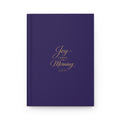 Hardcover Journal — "Joy Comes in the Morning" Gold Script Inspirational Notebook