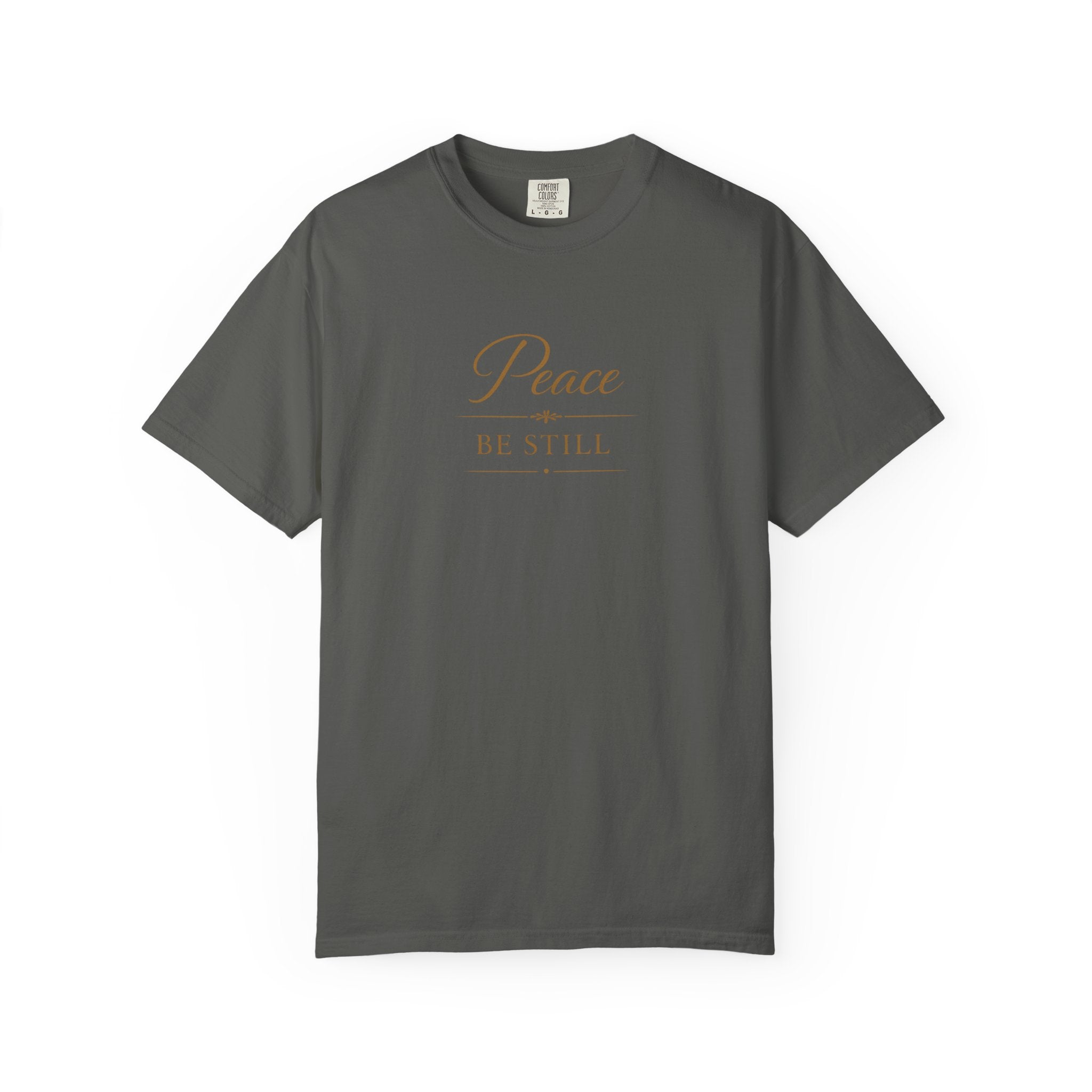 Peace Be Still T-Shirt – Inspirational Minimal Faith Tee
