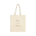 Cotton Tote Bag — "Rejoice Always" Inspirational Scripture Canvas Tote