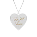 Faith Themed Heart Frame Photo Pendant