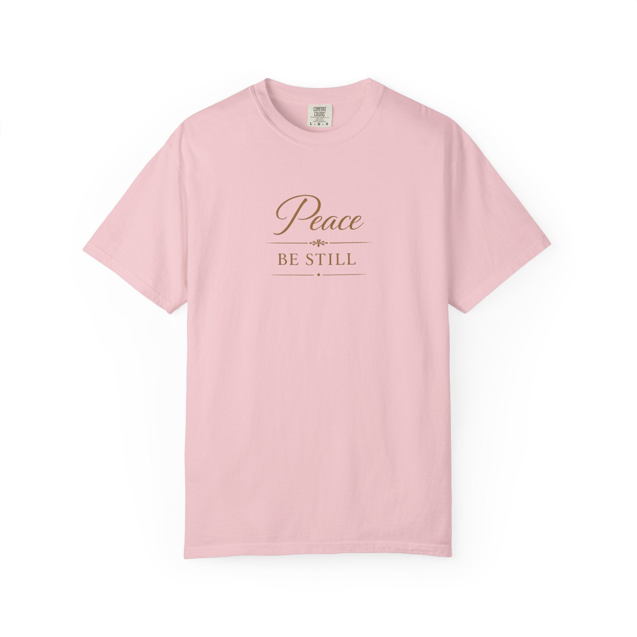 Peace Be Still T-Shirt – Inspirational Minimal Faith Tee
