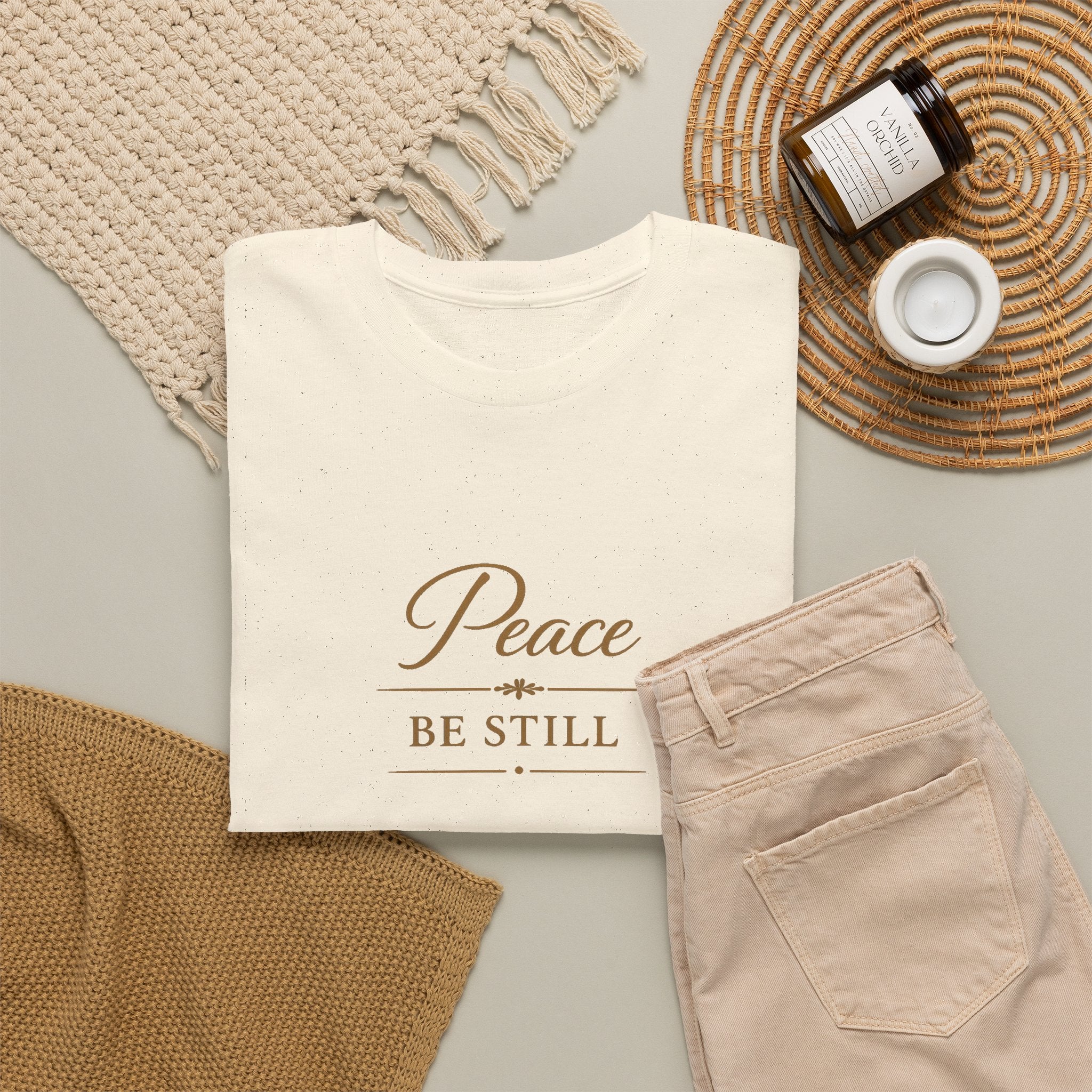 Peace Be Still T-Shirt — Inspirational Faith Graphic Tee