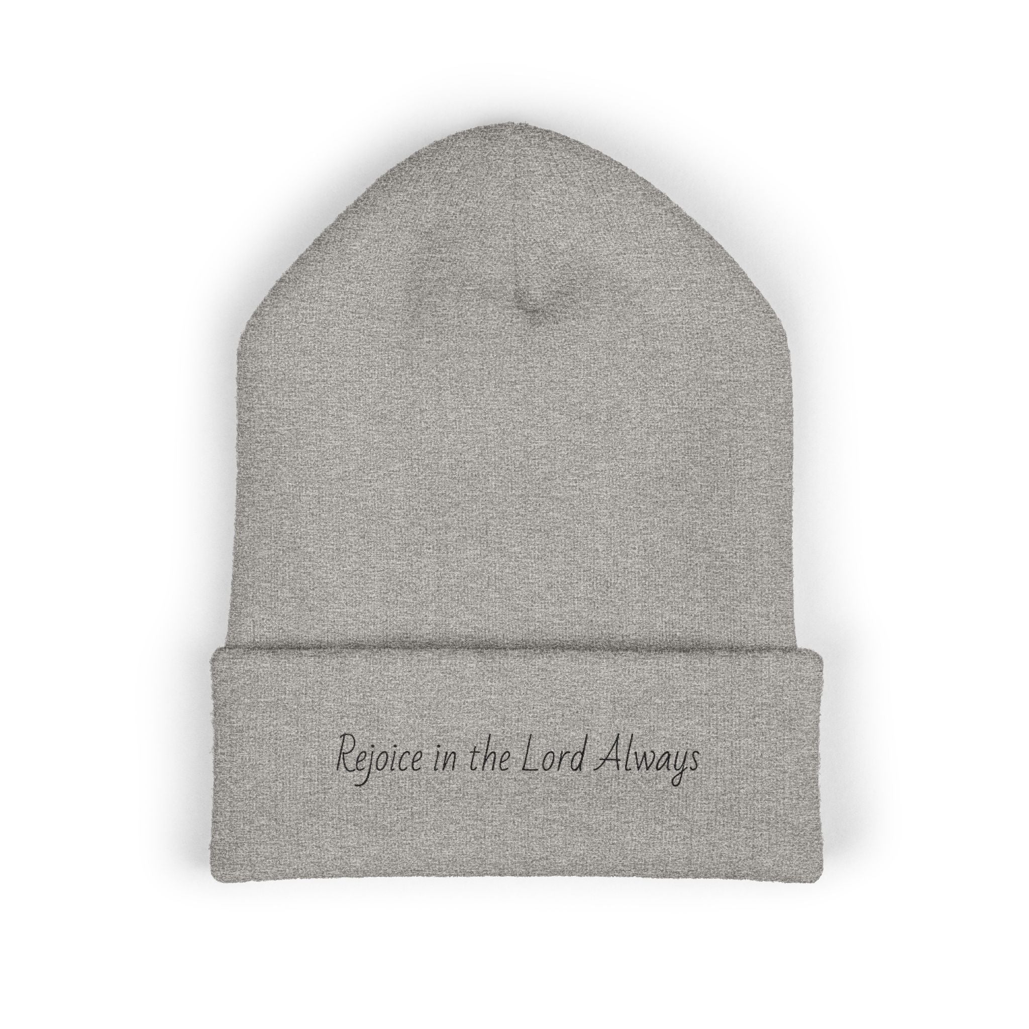 Rejoice in the Lord Always - Classic Cuffed Beanie (Embroidery)