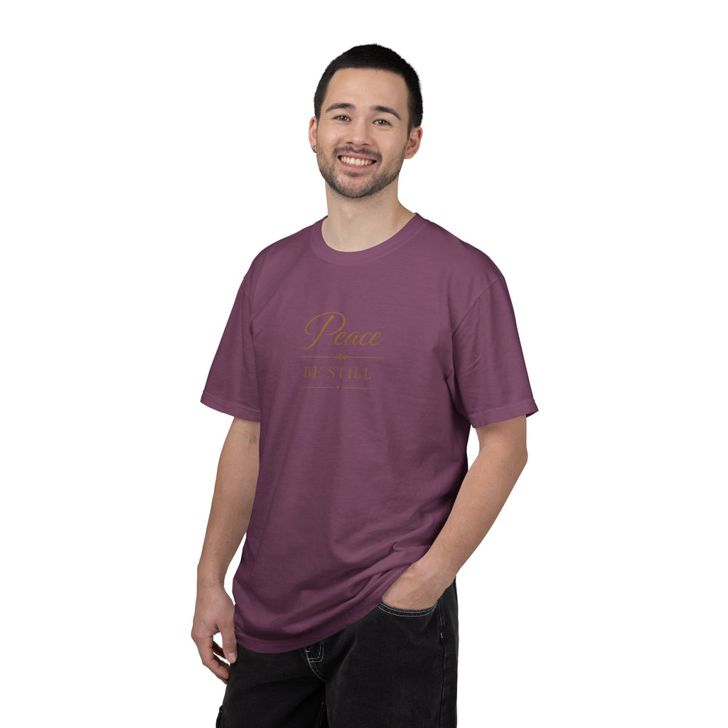 Peace Be Still T-Shirt – Inspirational Minimal Faith Tee