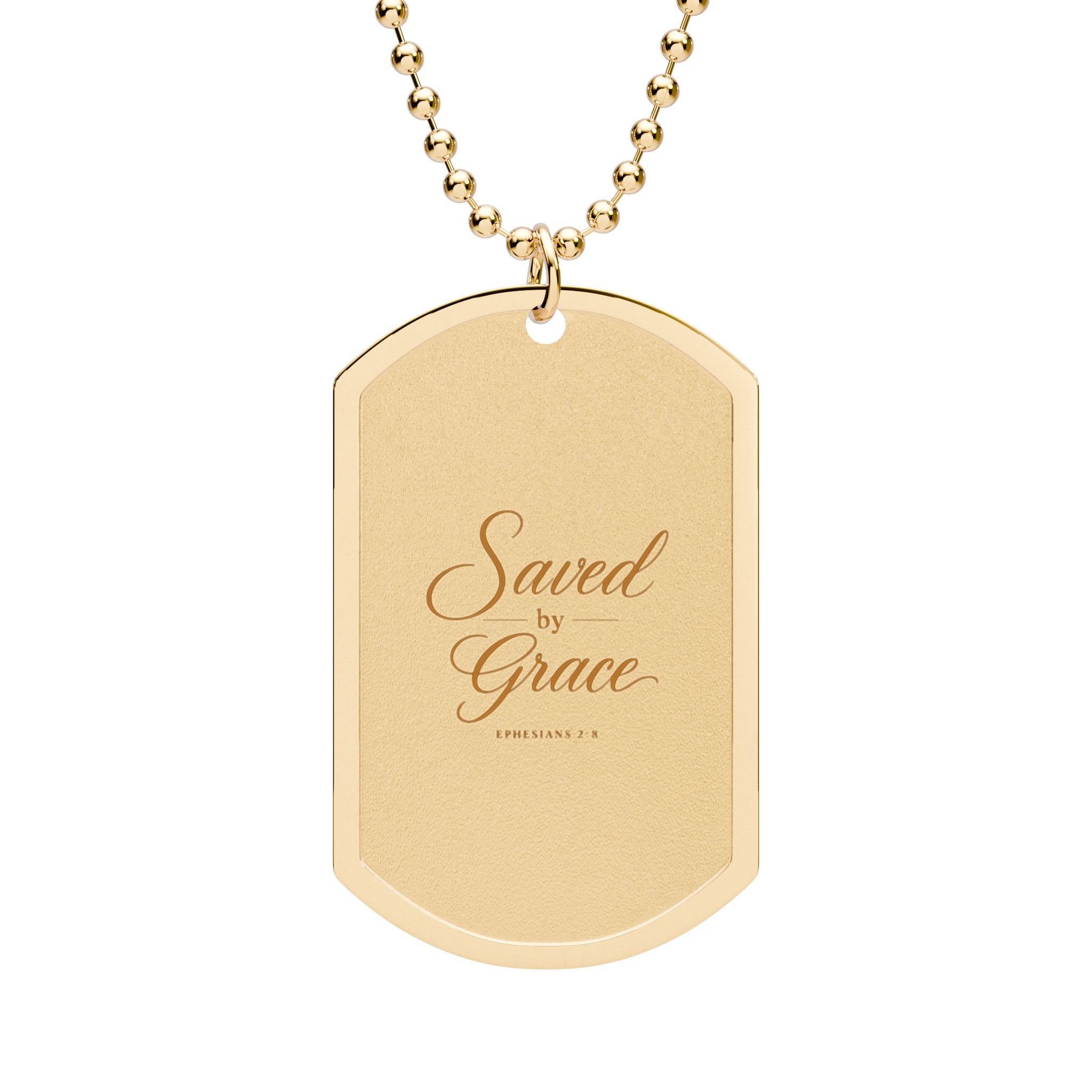 Faith Themed Dog Tag with Chain