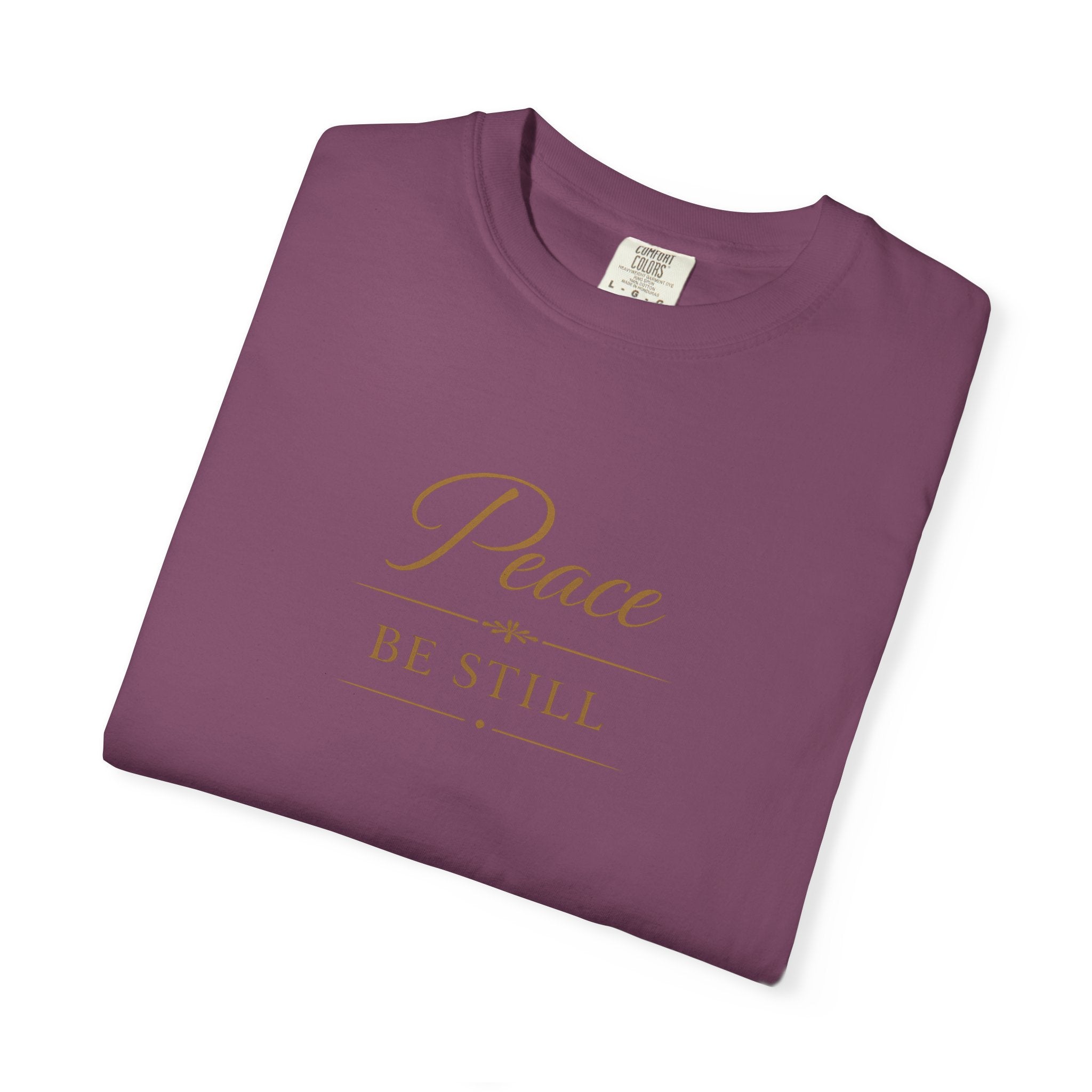Peace Be Still T-Shirt – Inspirational Minimal Faith Tee