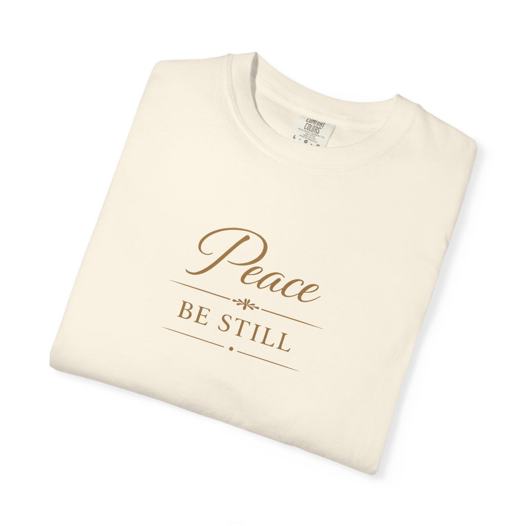 Peace Be Still T-Shirt – Inspirational Minimal Faith Tee