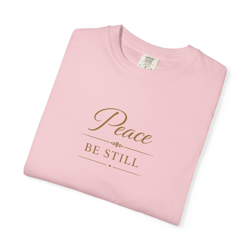 Peace Be Still T-Shirt – Inspirational Minimal Faith Tee