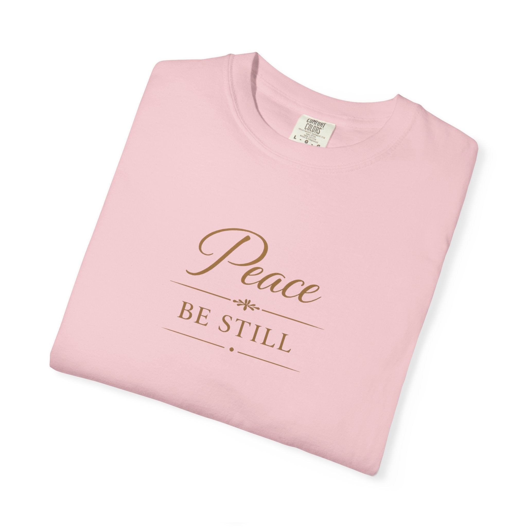 Peace Be Still T-Shirt – Inspirational Minimal Faith Tee