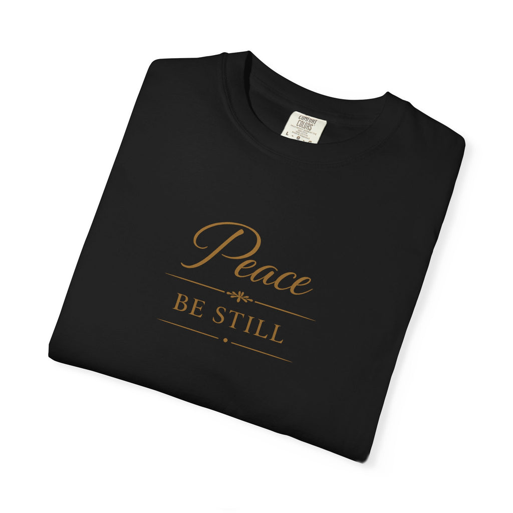 Peace Be Still T-Shirt – Inspirational Minimal Faith Tee