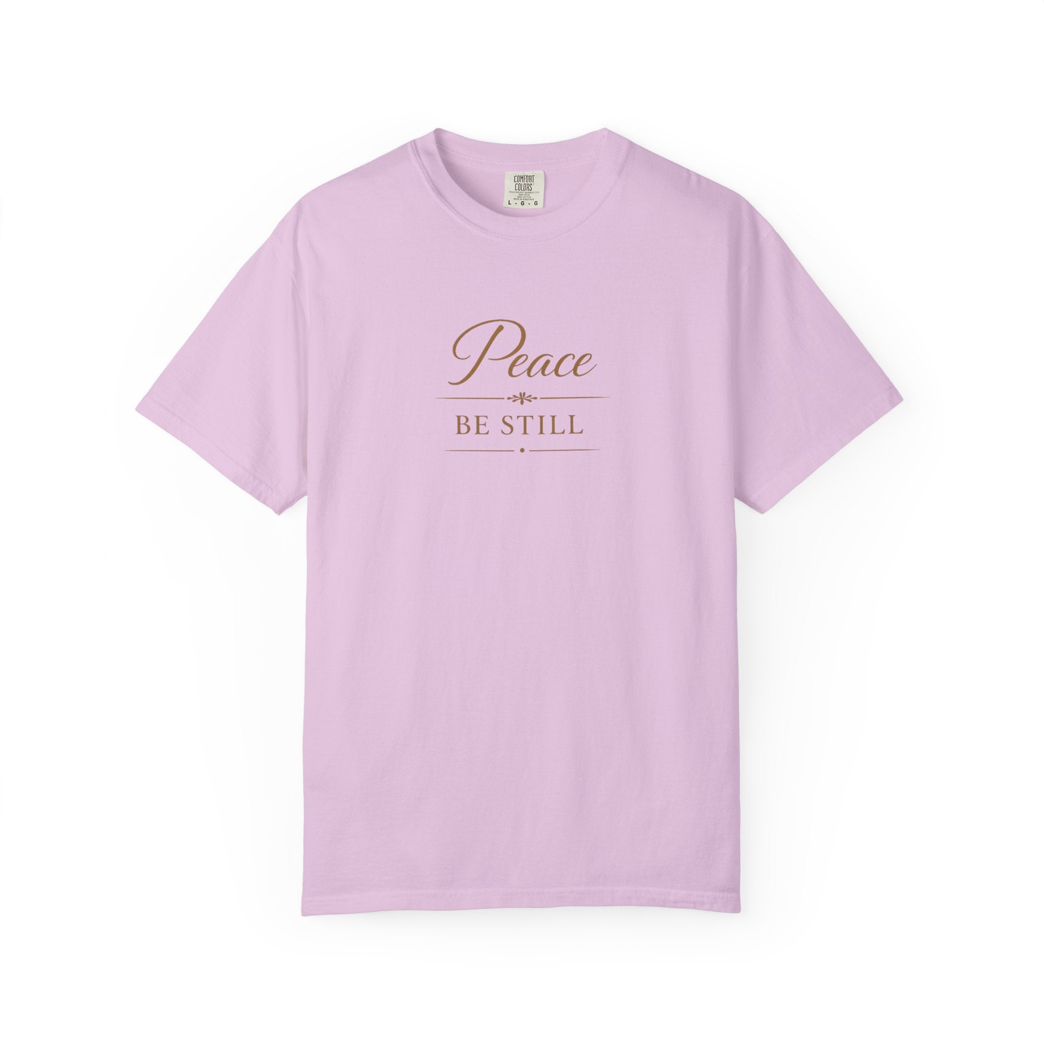 Peace Be Still T-Shirt – Inspirational Minimal Faith Tee