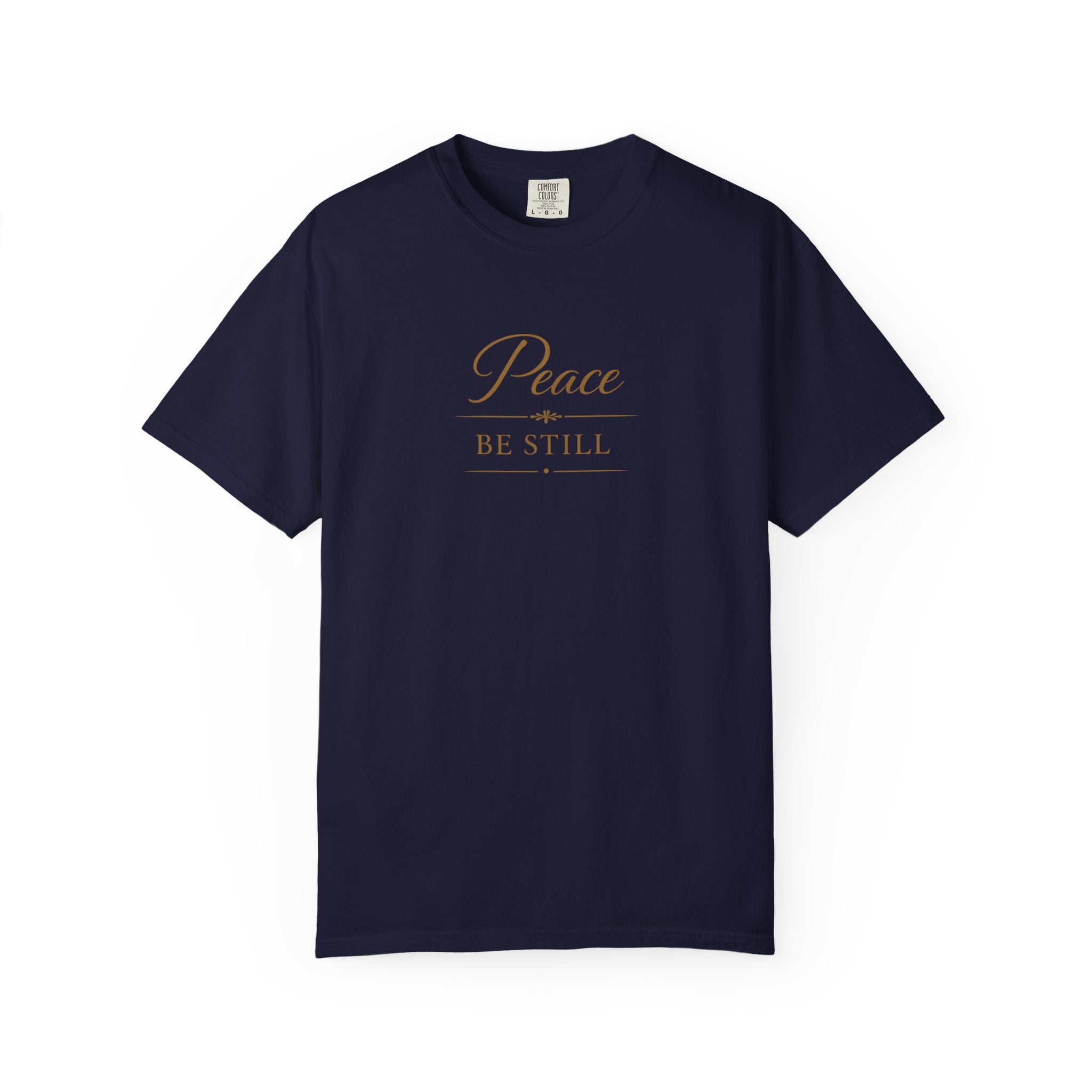 Peace Be Still T-Shirt – Inspirational Minimal Faith Tee