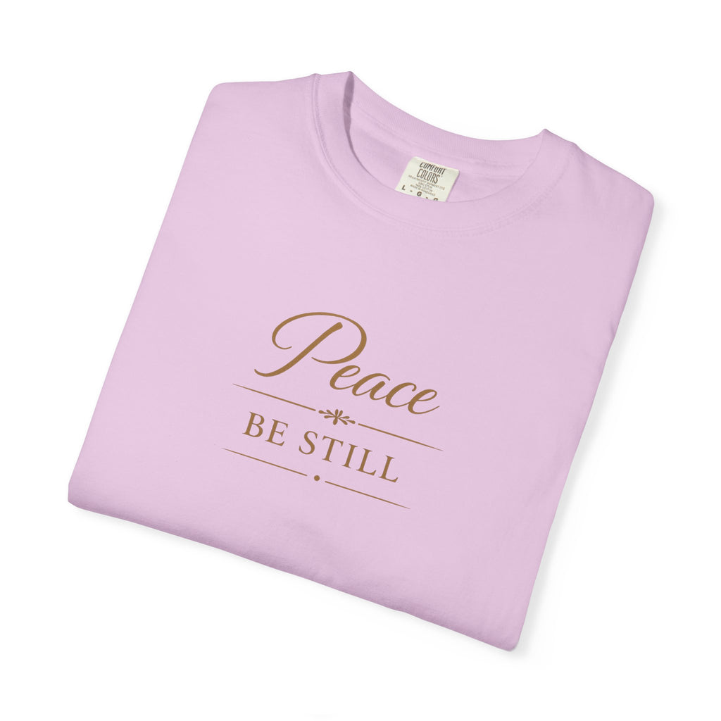 Peace Be Still T-Shirt – Inspirational Minimal Faith Tee