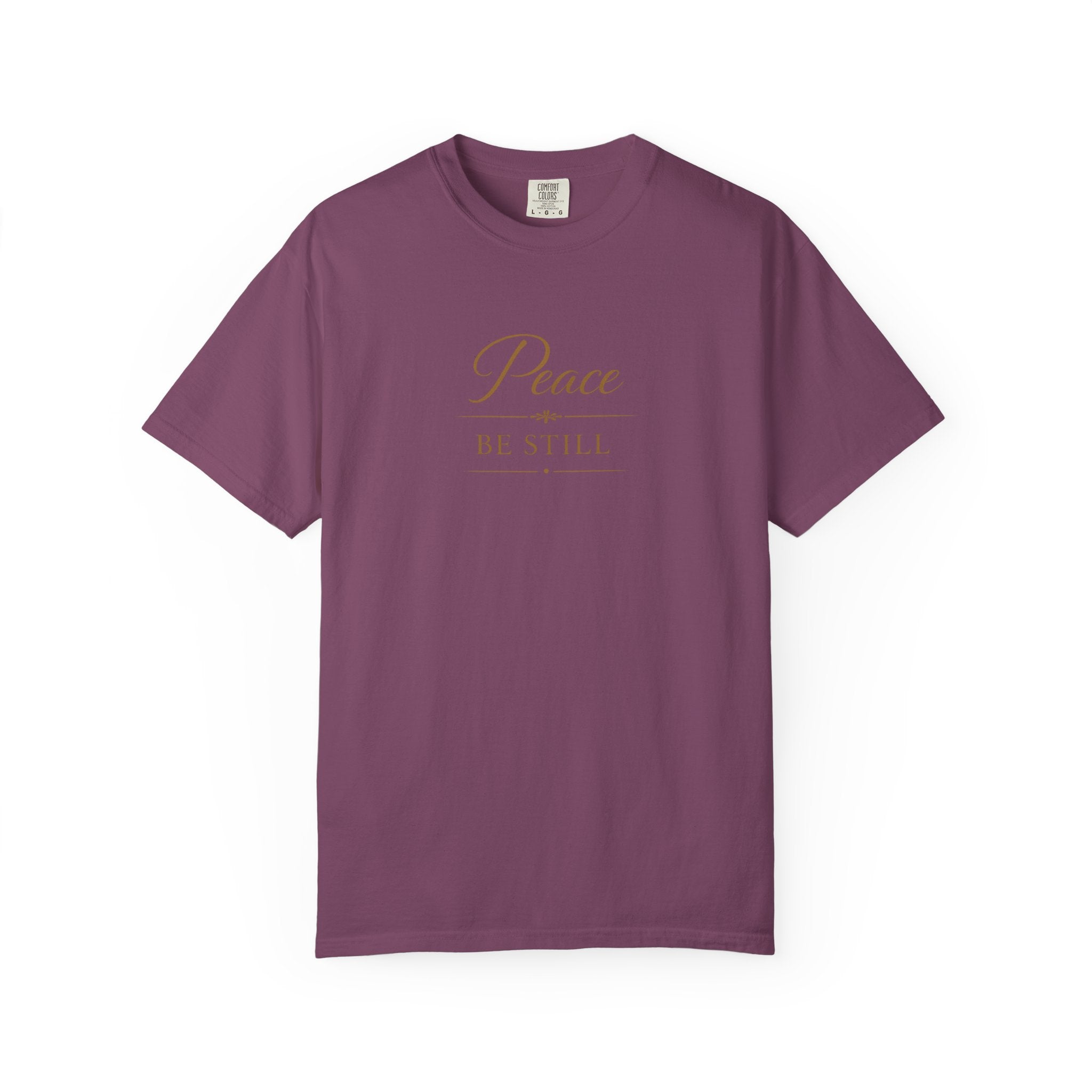 Peace Be Still T-Shirt – Inspirational Minimal Faith Tee