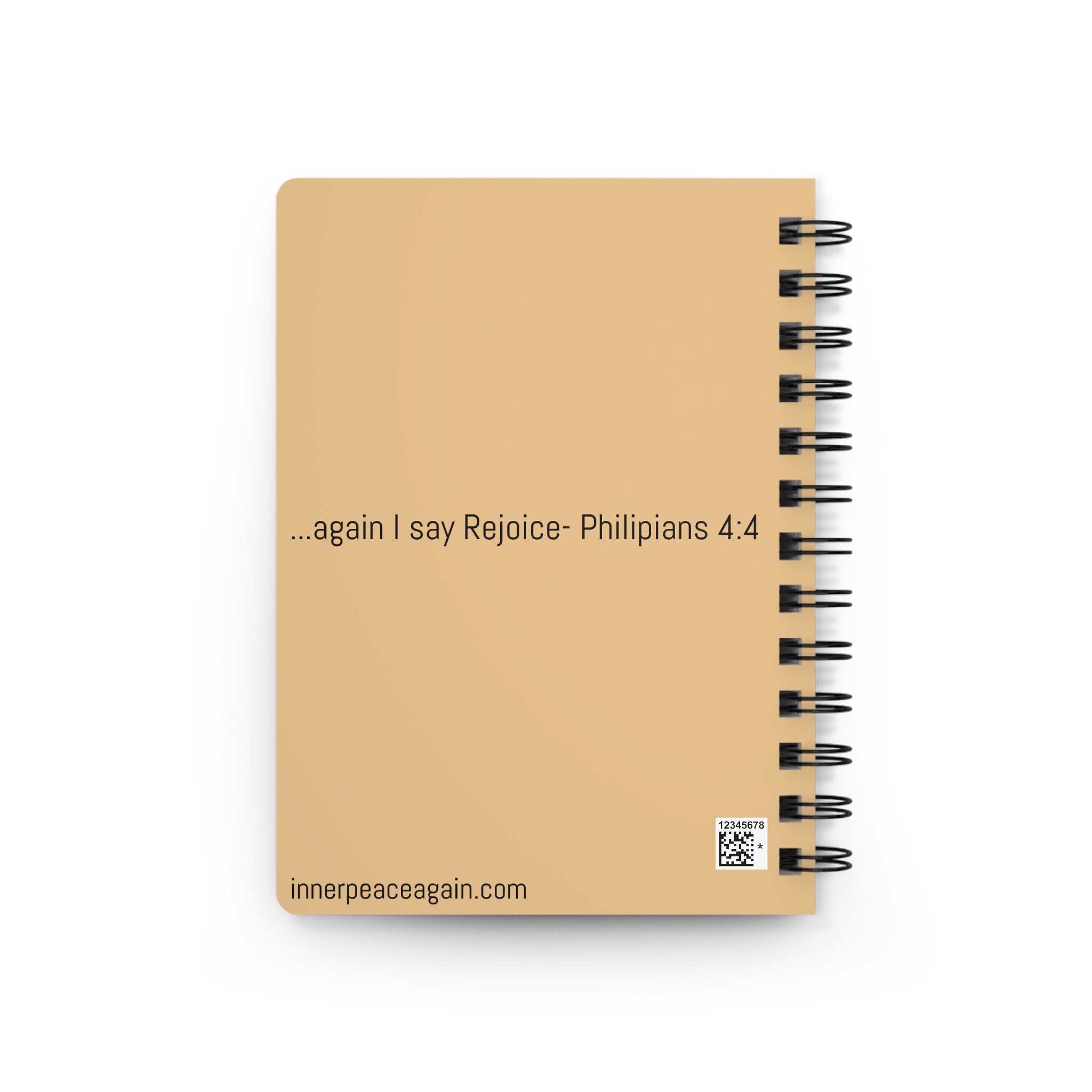 Rejoice in the Lord Always Spiral Journal — Philippians 4:4 Inspirational Notebook
