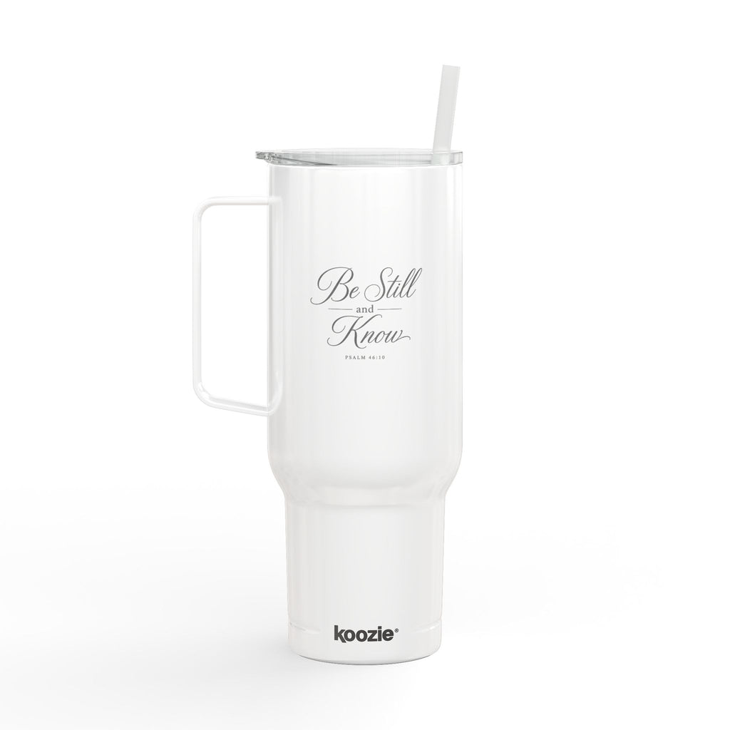 Be Still and Know 40oz Insulated Tumbler with Lid (Engraved)
