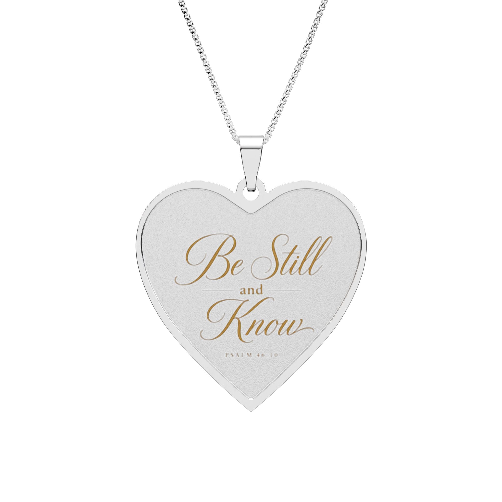Faith Themed Heart Frame Photo Pendant