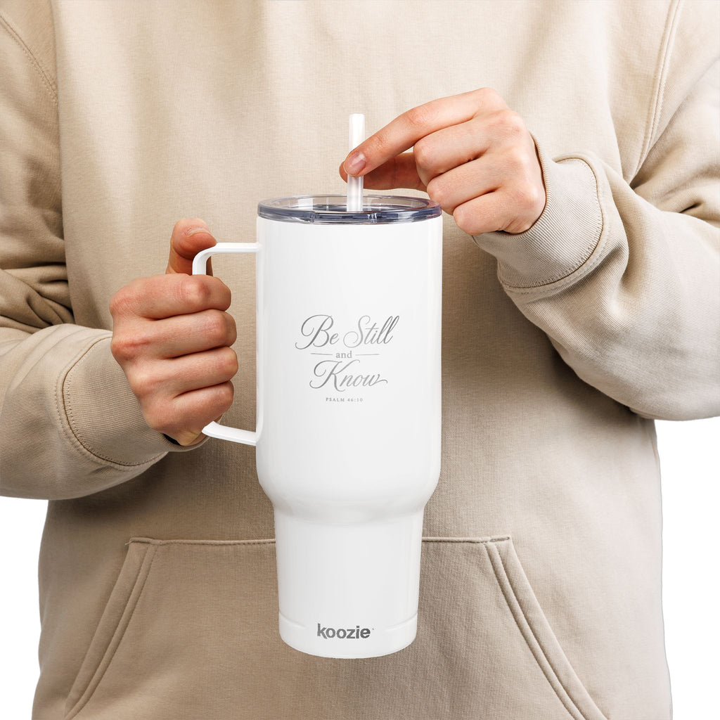 Be Still and Know 40oz Insulated Tumbler with Lid (Engraved)