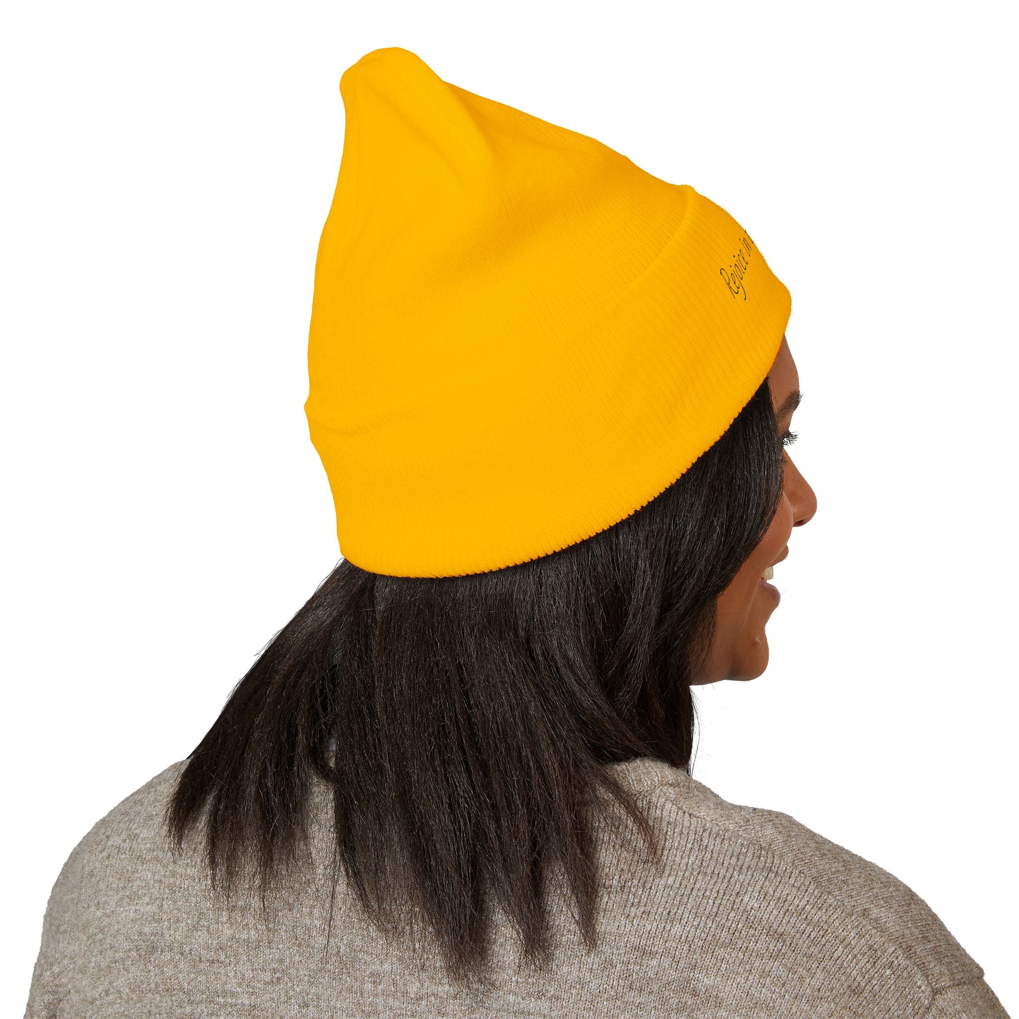 Rejoice in the Lord Always - Classic Cuffed Beanie (Embroidery)