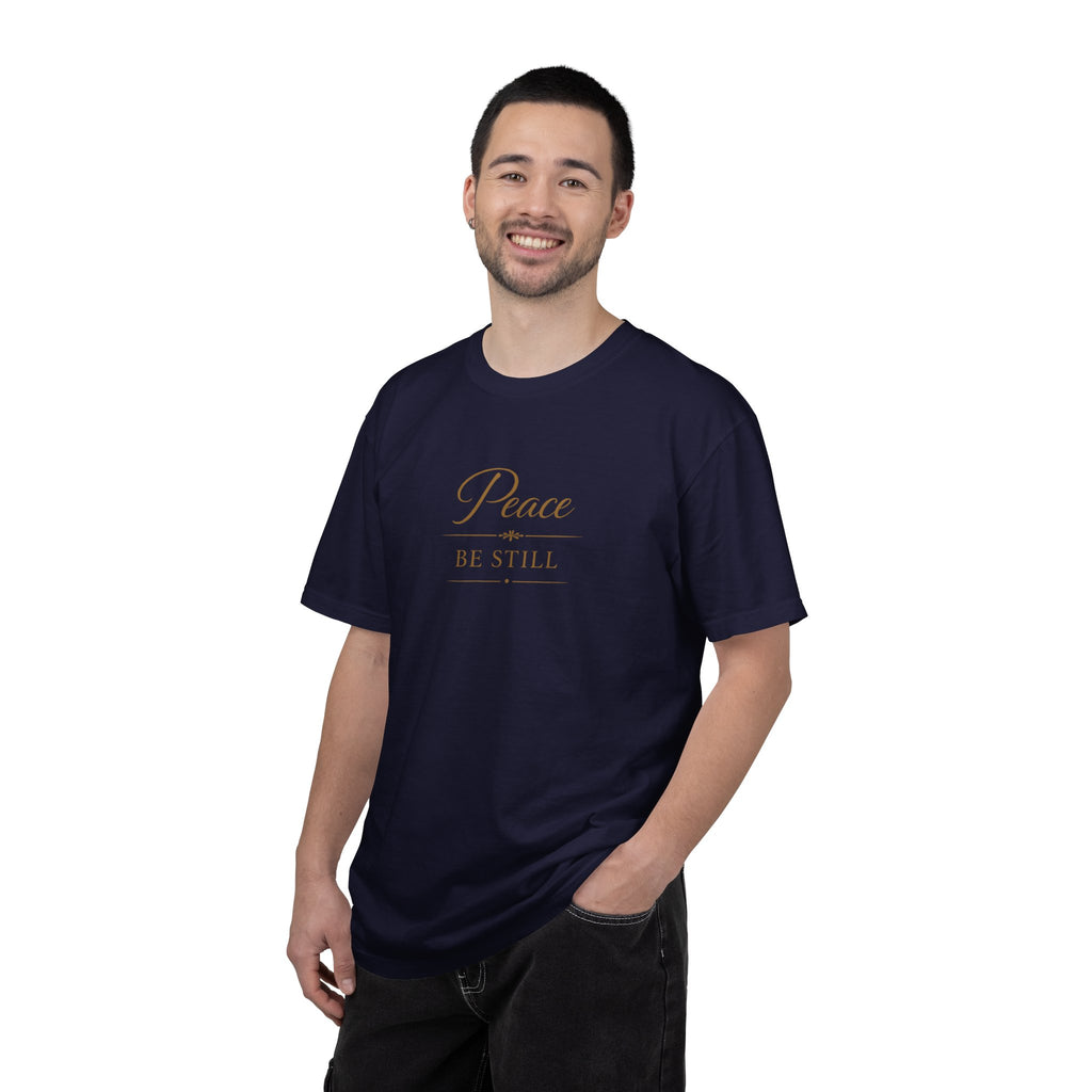 Peace Be Still T-Shirt – Inspirational Minimal Faith Tee