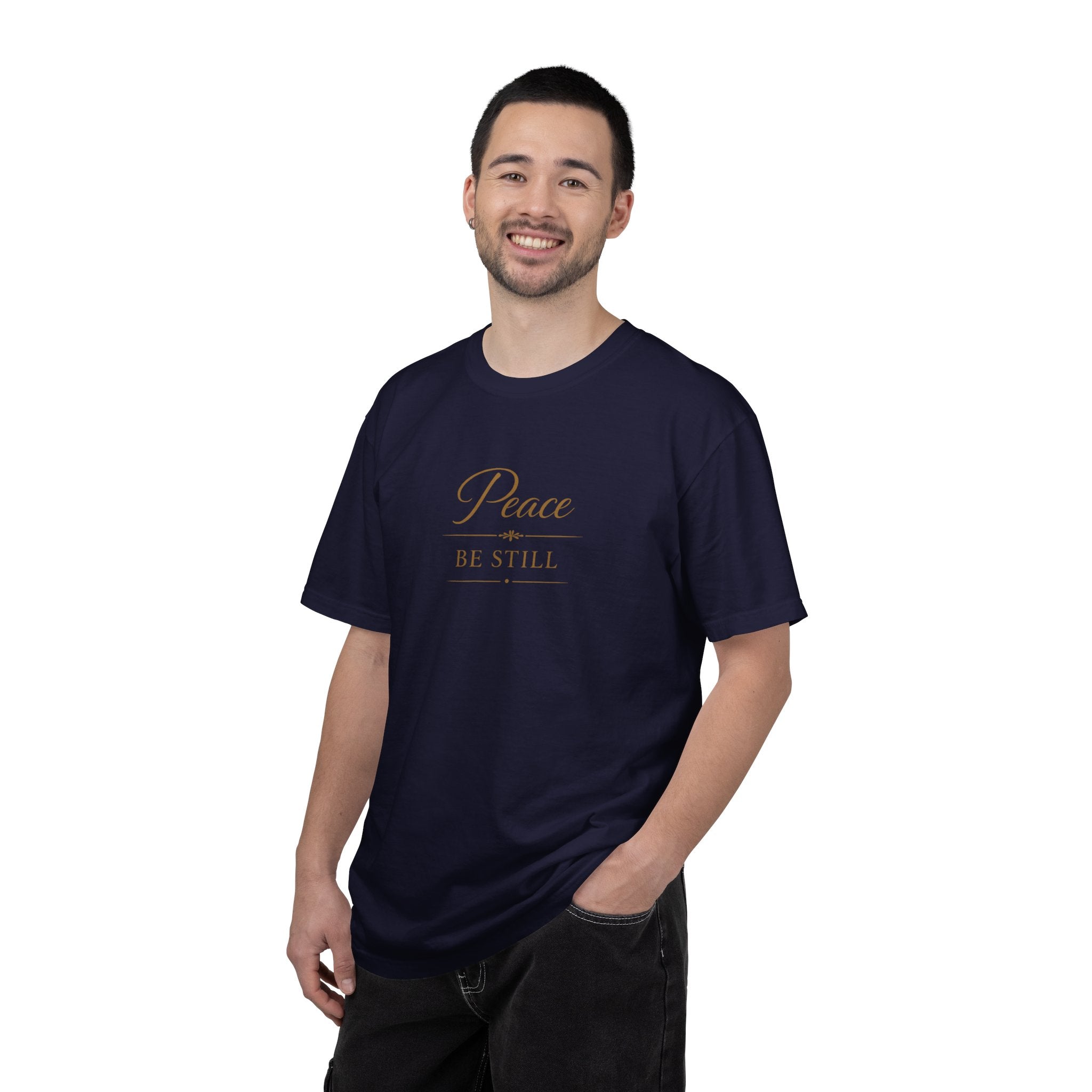Peace Be Still T-Shirt – Inspirational Minimal Faith Tee