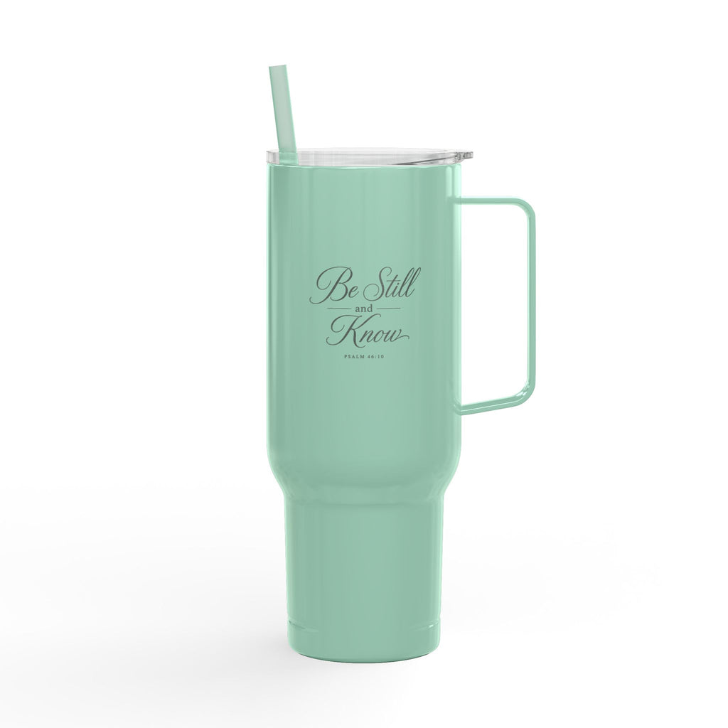 Be Still and Know 40oz Insulated Tumbler with Lid (Engraved)