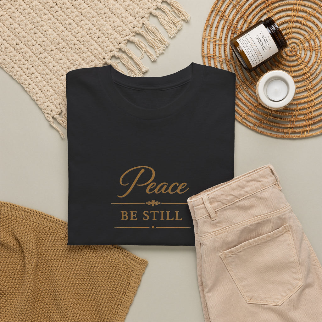 Peace Be Still T-Shirt — Inspirational Faith Graphic Tee
